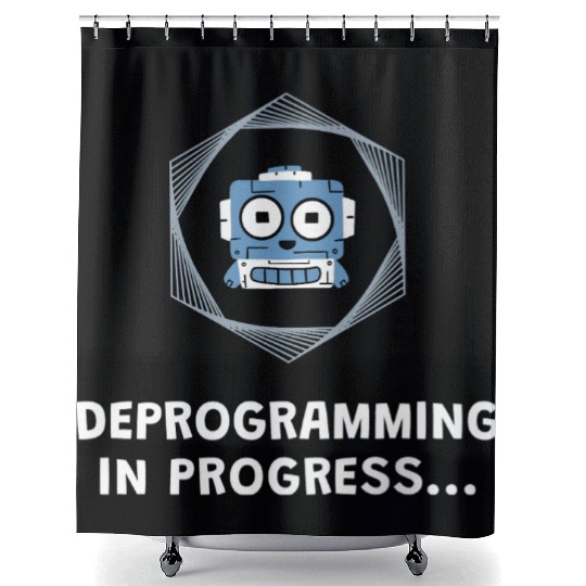 Deprogramming in Progress - Manifest Shower Curtains