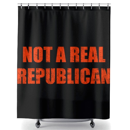 Not a real republican Shower Curtains