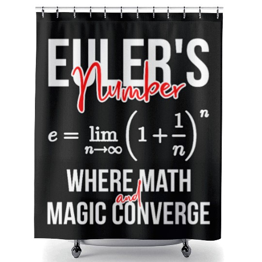 Euler's Number Where Math and Magic Converge Shower Curtains