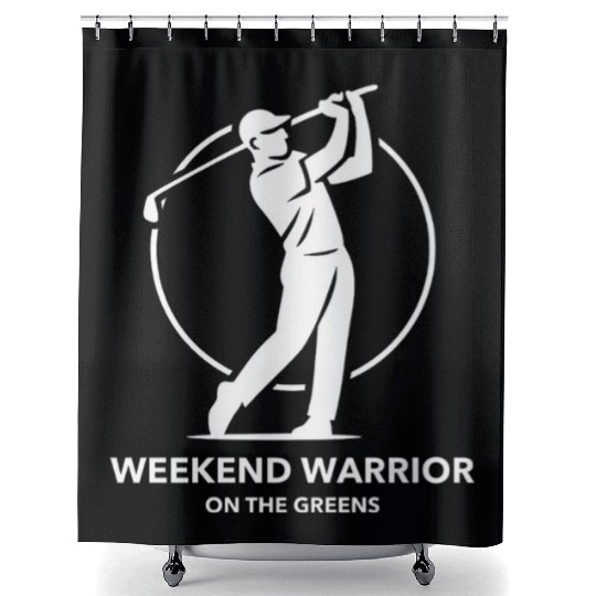 Weekend Warrior Golf Apparel Shower Curtains