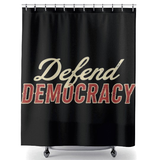 Defend Democracy Shower Curtains