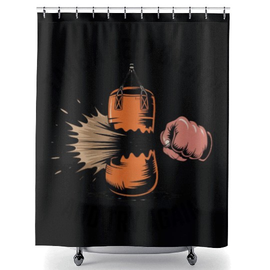 Take a deep breath and try again Shower Curtains