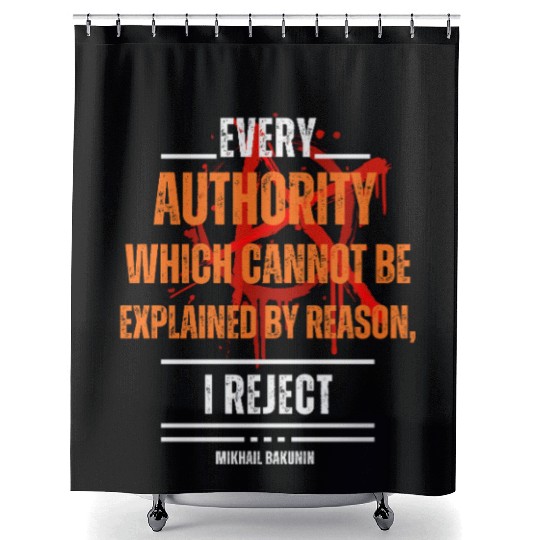 Anarchist Philosophy Bakunin Series Shower Curtains