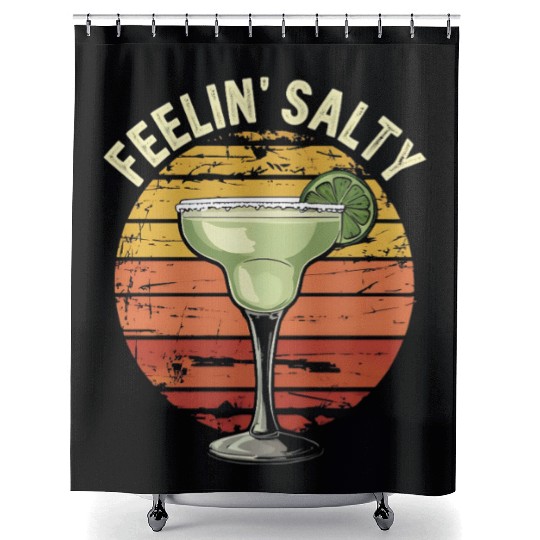 Feelin Salty Margarita-Shower Curtains Cinco Mayo