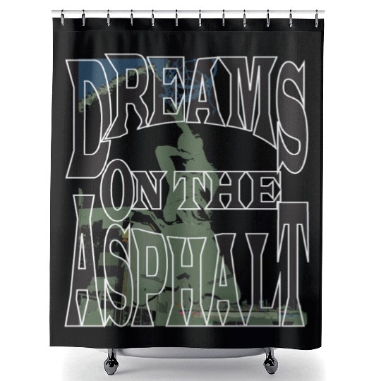 Dream on the Asphalt Shower Curtains