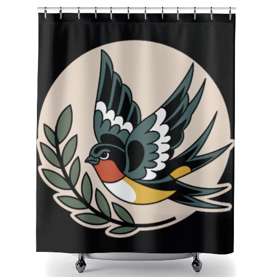 Angry Bird Shower Curtains