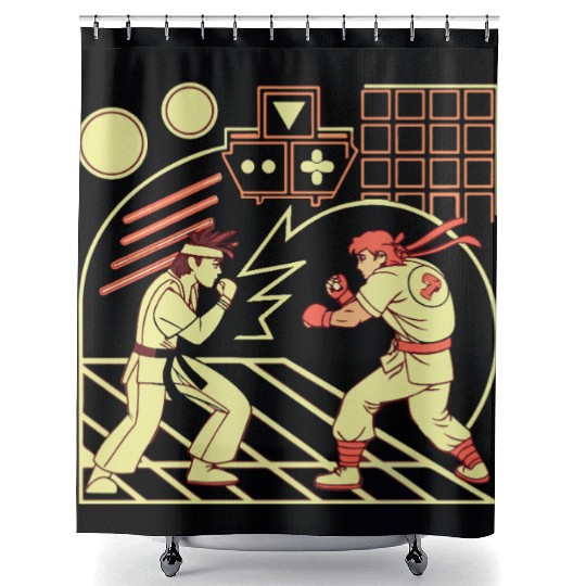 Game On: Level Up Shower Curtains