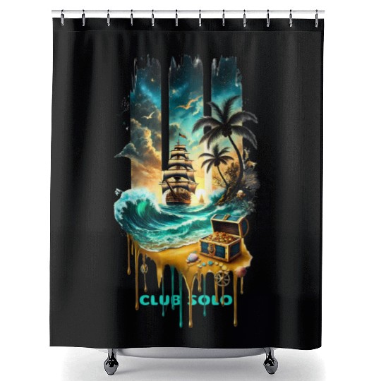 Midnight Sails Shower Curtains