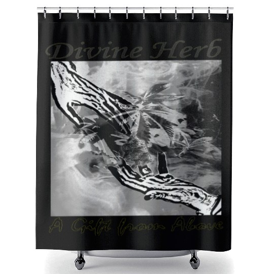Divine Herb – A Gift from Above Shower Curtains