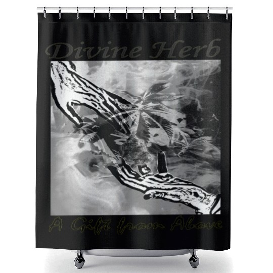 Divine Herb – A Gift from Above Shower Curtains
