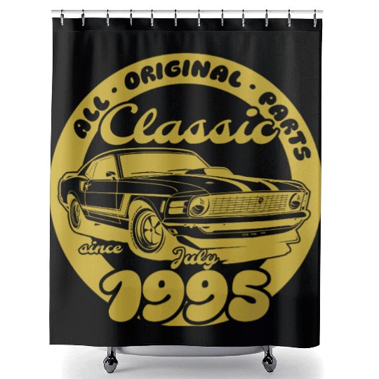 30th birthday Musclecar - Classic since 07/1995 Shower Curtains