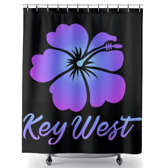 Key West Hibiscus Shower Curtains