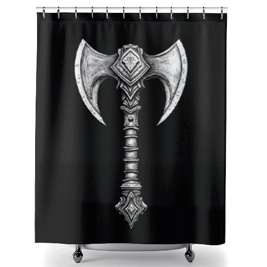 Holy Symbol of Ferros (God of War) Shower Curtains