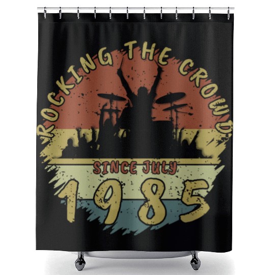 40th Birthday Rocking the crowd DRM 07/1985 Shower Curtains