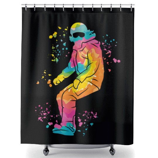 Snowboarder Snowboard Snowboarding Shower Curtains