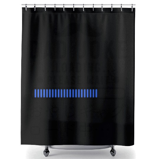 Dad Joke Loading Blue Shower Curtains