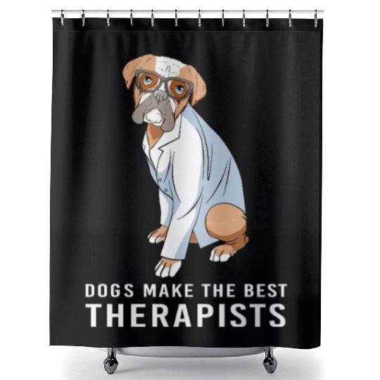 Therapy Dog Psychology Therapist Shower Curtains