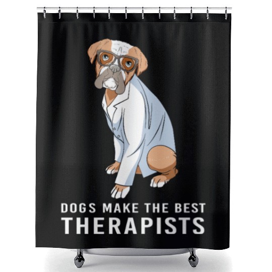 Therapy Dog Psychology Therapist Shower Curtains
