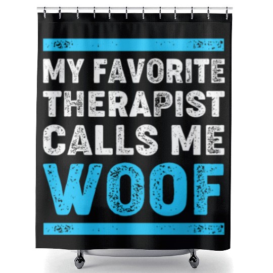 Therapy Dog Lover Psychology Shower Curtains