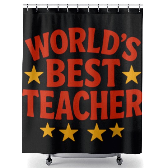 Worlds Best Teacher Shower Curtains