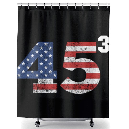 Trump 2028 45³ President Trump '28 45 Cubed45³ swe Shower Curtains