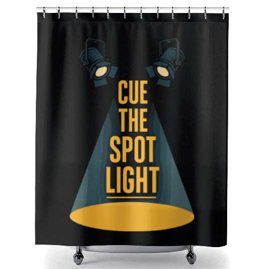 Theater Kid Drama Club Musical Theater Nerd Stage Shower Curtains