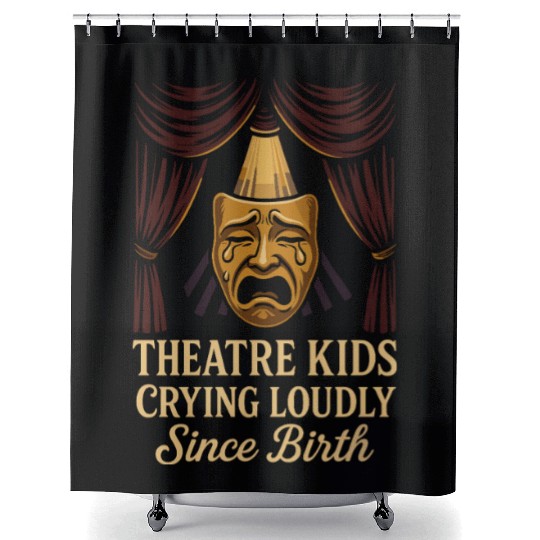 Theater Kid Drama Club Musical Theater Nerd Stage Shower Curtains