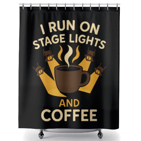 Theater Kid Drama Club Musical Theater Nerd Stage Shower Curtains