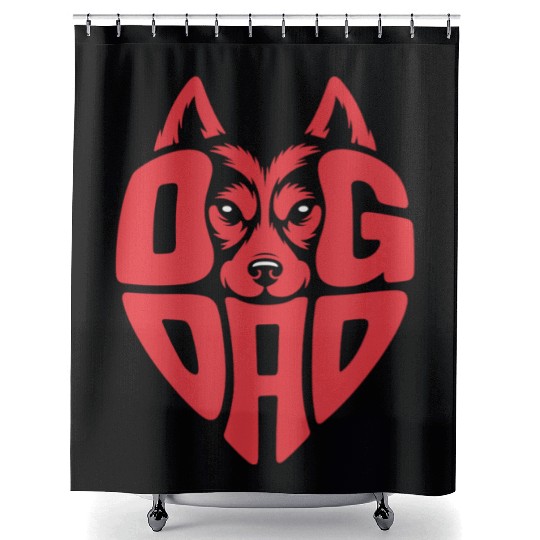 Proud Dog Dad Shower Curtains