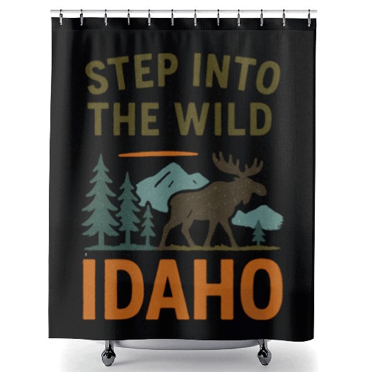 Step Into The Wild - Idaho (Idaho Hiking) Shower Curtains