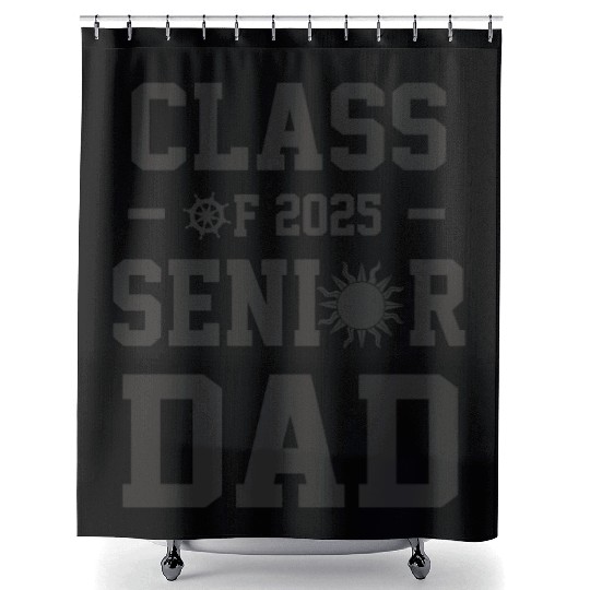 Senior dad graduation class of 2025 father's day Shower Curtains