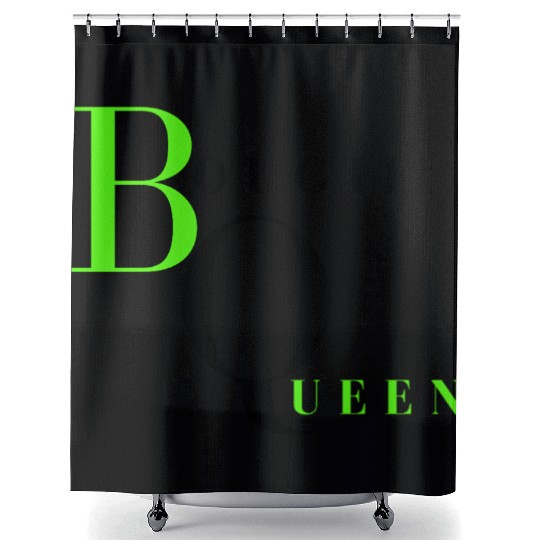 Bougie Queen Lime&Black Shower Curtains