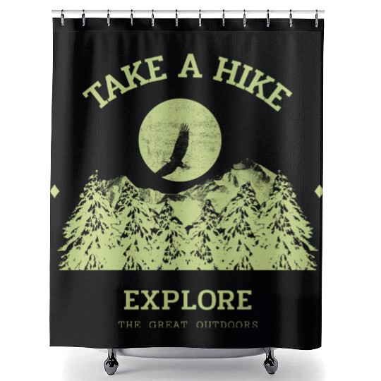 Take A Hike Shower Curtains