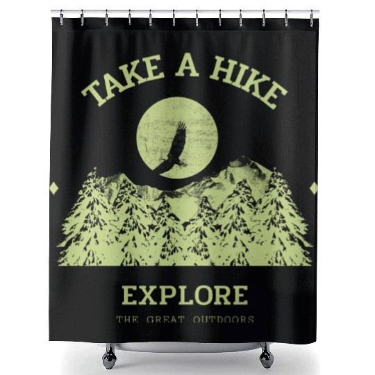 Take A Hike Shower Curtains