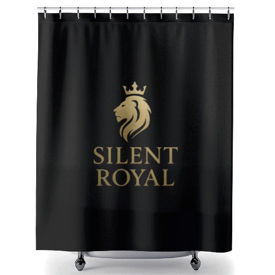 SILENT ROYAL – Minimal Luxury Streetwear Design Shower Curtains
