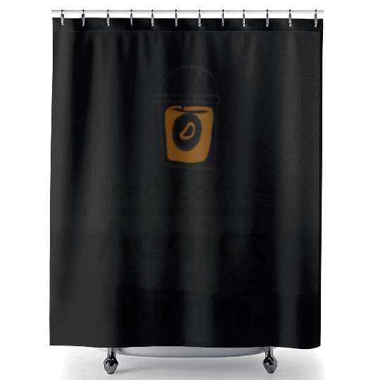 Iced Coffee Addict Black Shower Curtains