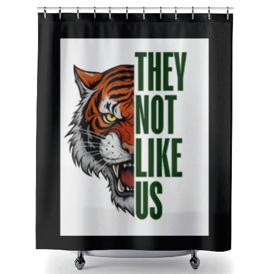 Fearless Tiger - They Not Like Us Shower Curtains