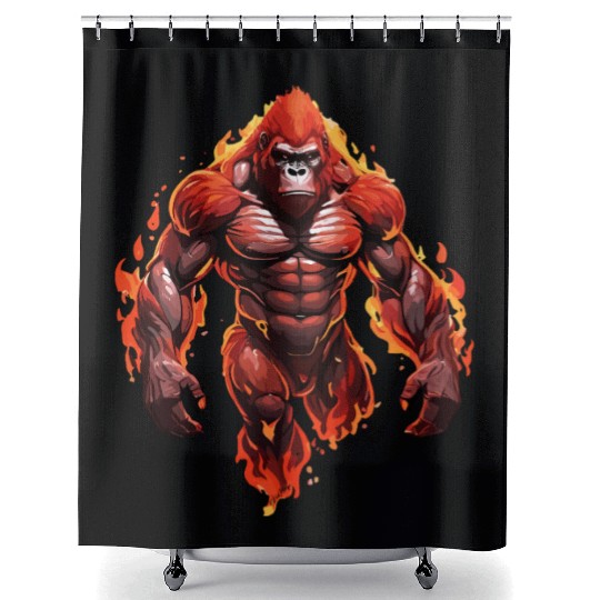 Gorilla Shower Curtains