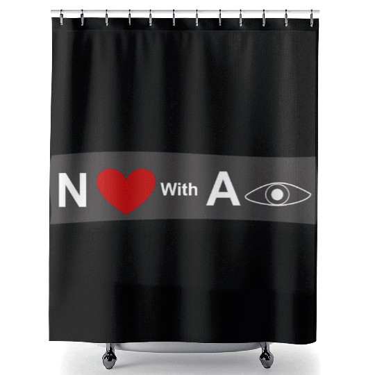 AI Love Shower Curtains