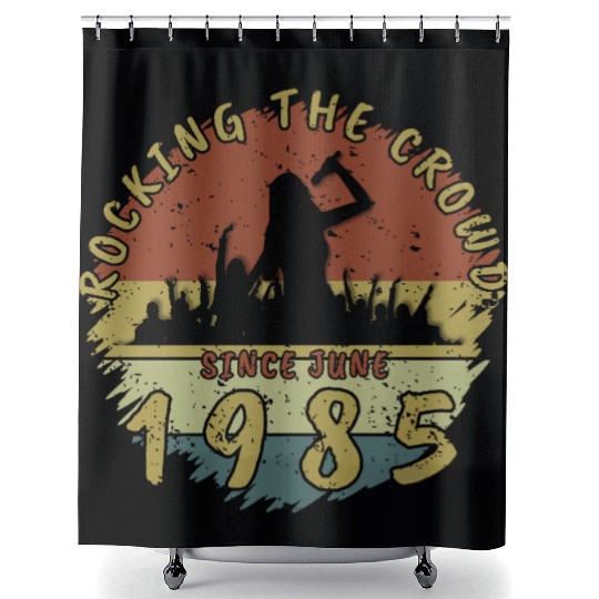 40th Birthday Rocking the crowd SNG 06/1985 Shower Curtains