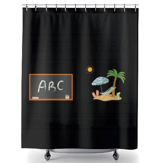Special Education Teacher First Teach Then Beach Shower Curtains