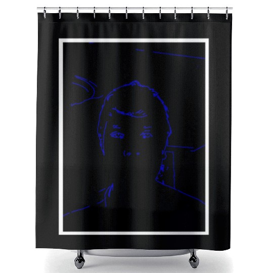 FRD Carbo Ultra Blue Neon Shower Curtains
