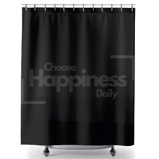 Choose Happiness Bold Design - Modern Minimalist Shower Curtains