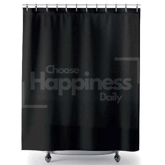 Choose Happiness Bold Design - Modern Minimalist Shower Curtains