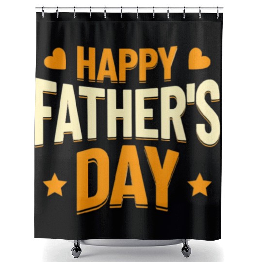 Happy Fathers Day, unique gift for dad, best dad Shower Curtains