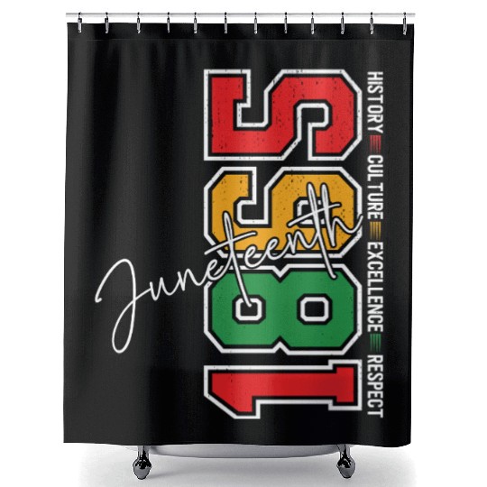 1865 Juneteenth Shower Curtains