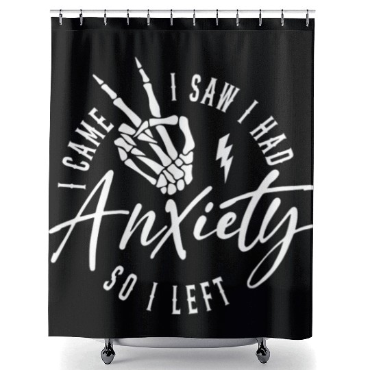 Motivational Quotes Anxiety Shower Curtains