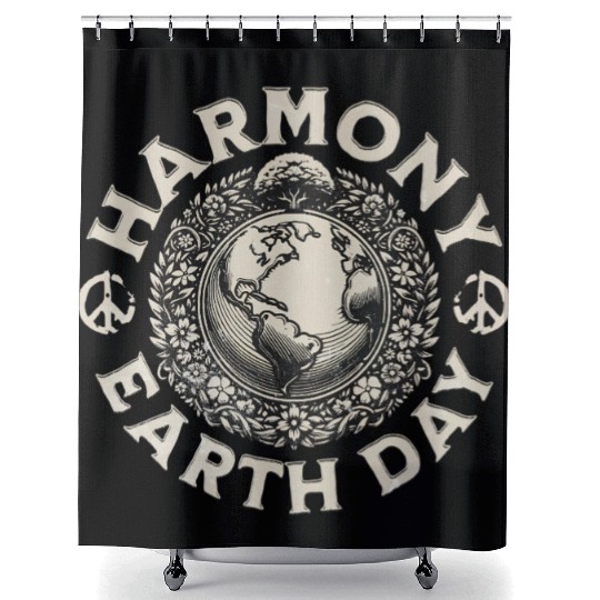 Earth Day Shower Curtains | Harmony with Nature Shower Curtains