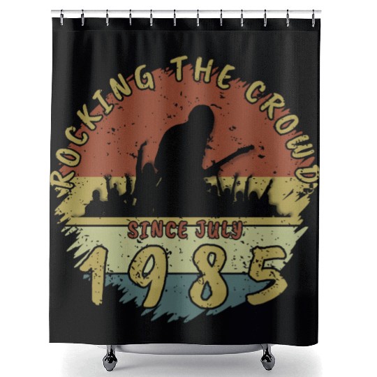 40th Birthday Rocking the crowd GIT 07/1985 Shower Curtains