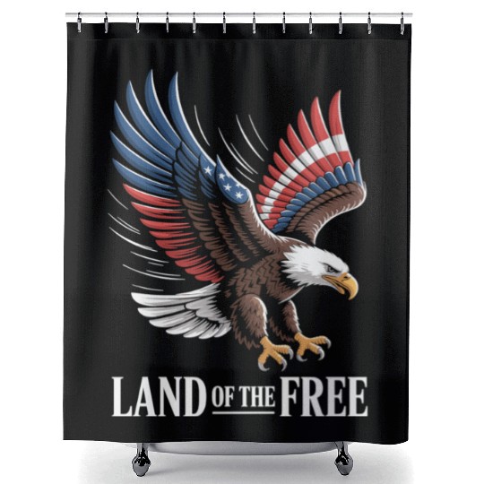 Land of the Free Shower Curtains